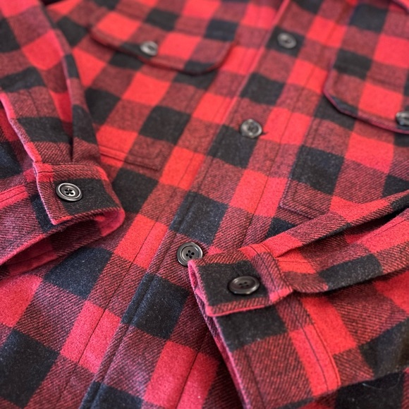 Norse Projects Kyle Wool Shirt Jacket in red plaid - Picture 10 of 13